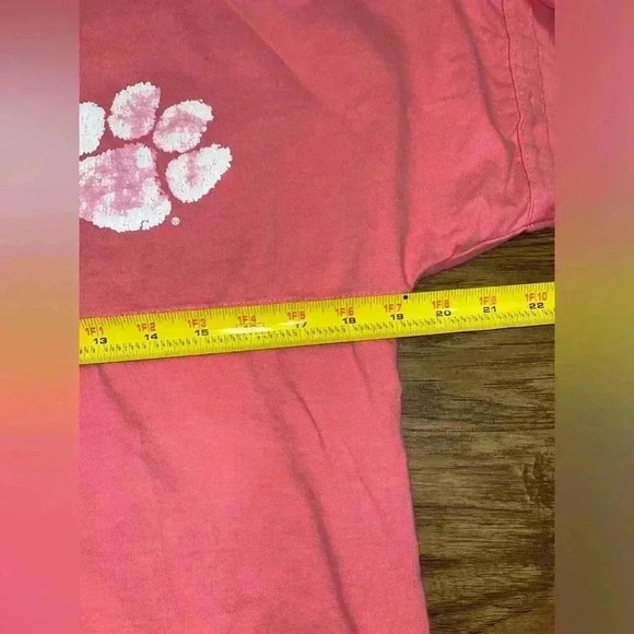 Oversized Clemson Shirt Size Small Pink - Picture 8 of 10